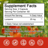 BEWORTHS Lycopene Capsules Support Prostate and Bladder Health, Alleviate Urinary Tract Pain, Male Reproductive Health Support